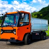KLINGLER Fahrzeugtechnik AG  -  Aufbauten Schwerlastanhänger Elektro Schlepper Elektro Transporter Lagerfahrzeuge - Elektrotransporter